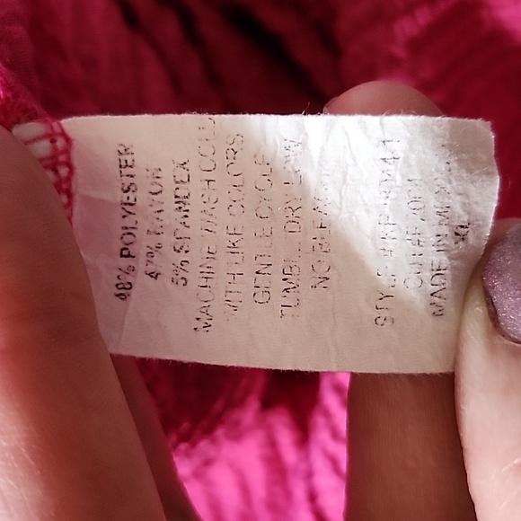 Jade by Jane Pink short sleeve textured oversized and room jumpsuit. - Picture 12 of 12